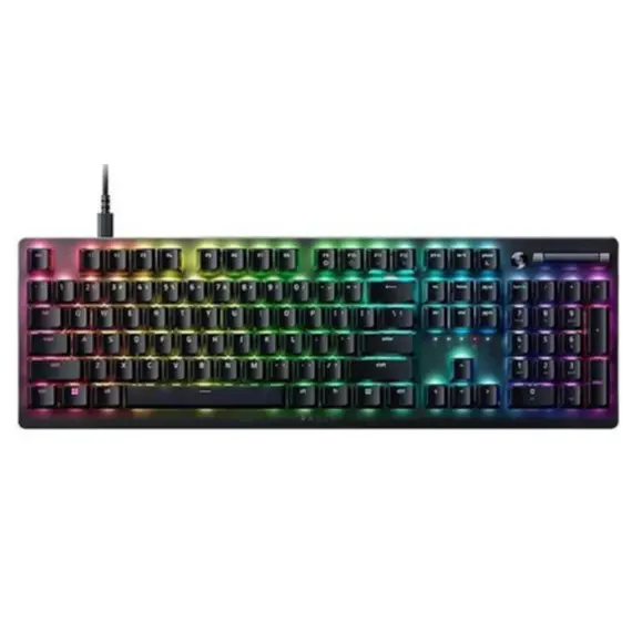 კლავიატურა Razer Keyboard mechanical DeathStalker V2 105key, Red Switch, USB-A, EN/RU, RGB, black  - Primestore.ge