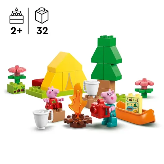 ლეგო LEGO Constructor DUPLO Peppa Pig Camping Trip , 2 image - Primestore.ge