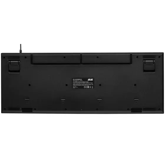 კლავიატურა 2E GAMING Membrane keyboard KG300 114key, USB-A, EN/RU, LED, black , 5 image - Primestore.ge