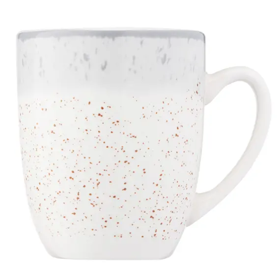 ჭიქა Ardesto Mug Siena, 360ml, porcelain, white-gray , 2 image - Primestore.ge