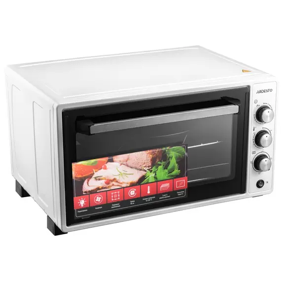 ელექტრო ღუმელი Ardesto MEO-N48CW, 1700W, 48L, Electric Oven, White , 2 image - Primestore.ge