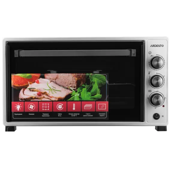 ელექტრო ღუმელი Ardesto MEO-N48CW, 1700W, 48L, Electric Oven, White  - Primestore.ge