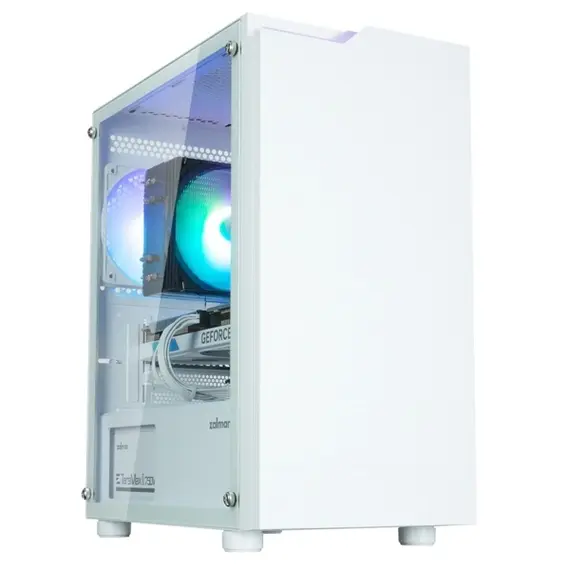 კომპიუტერის ქეისი Zalman PC case T4 Plus without PSU, 2xUSB3.0, 1xUSB2.0, 1x120mm ARGB, VGA 3200mm, TG Side Panel, mATX, white  - Primestore.ge