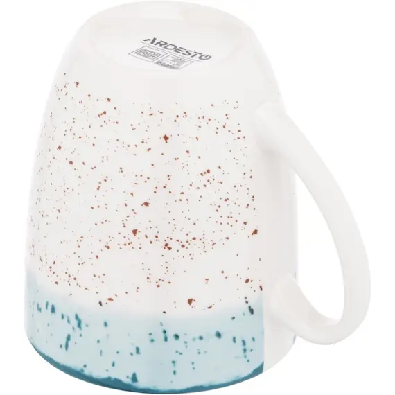 ჭიქა Ardesto Mug Siena, 360ml, porcelain, white-blue , 3 image - Primestore.ge