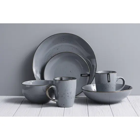 თეფში Ardesto Dinner plate Bagheria Grey, 26cm, ceramics, gray , 2 image - Primestore.ge