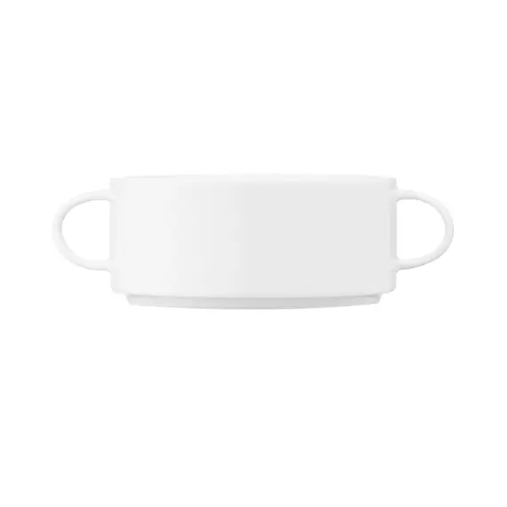 თასი Ardesto Soup bowl Prato, 10.9cm, 300ml, porcelain, white , 2 image - Primestore.ge