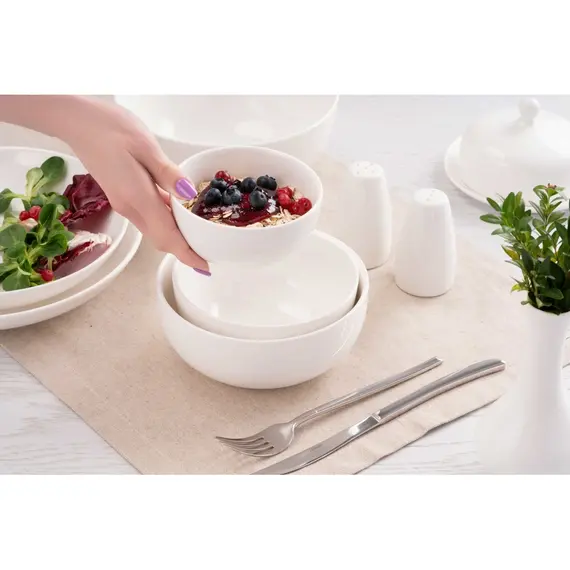 სამარილე Ardesto Salt shaker Imola, 4.8х8.2cm, porcelain, white , 4 image - Primestore.ge