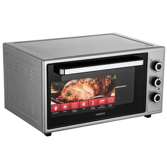 ელექტრო ღუმელი Ardesto MEO-F48CGR, 1600W, 48L, Electric Oven, Grey , 4 image - Primestore.ge