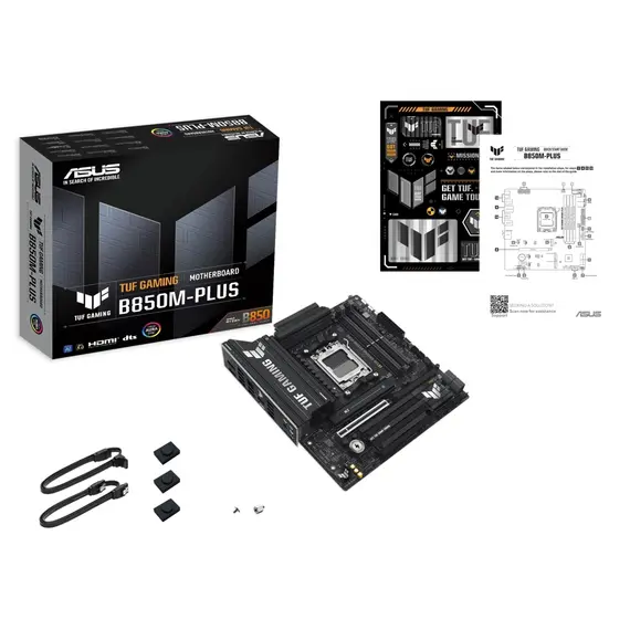 დედა დაფა ASUS Motherboard TUF GAMING B850M-PLUS sAM5 B850 4xDDR5 M.2 HDMI DP mATX , 4 image - Primestore.ge