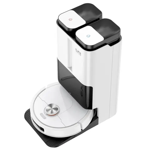 რობოტი მტვერსასრუტი Ilife T60S, 17000Pa, LiDAR + Ai, Robot Vacuum Cleaner, White , 6 image - Primestore.ge