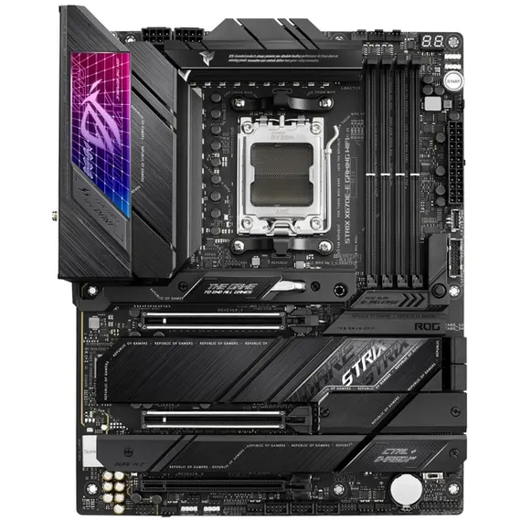 დედა დაფა ASUS Motherboard ROG STRIX X670E-E GAMING WIFI sAM5 X670 4xDDR5 M.2 HDMI DP WiFi BT ATX  - Primestore.ge