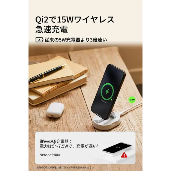 პორტატული დამტენი Belkin Wireless Charger 15W Pad Universal, black , 5 image - Primestore.ge