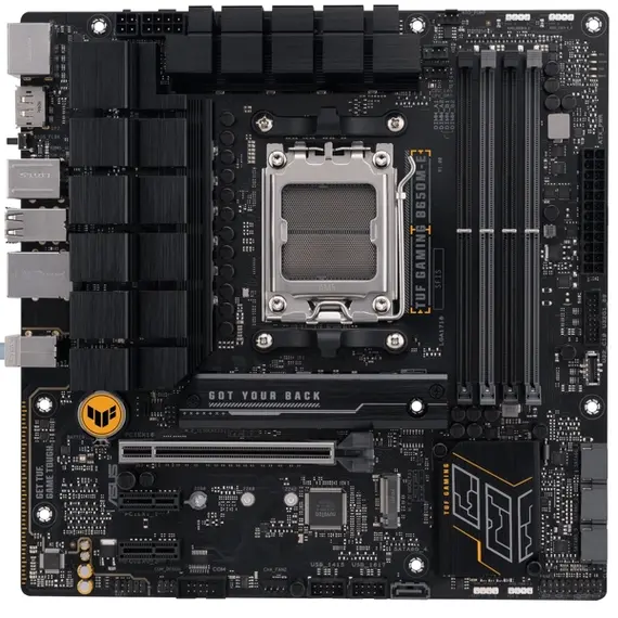 დედა დაფა ASUS Motherboard TUF GAMING B650M-E sAM5 B650 2xDDR5 M.2 HDMI DP mATX  - Primestore.ge