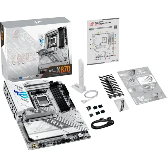 დედა დაფა ASUS Motherboard ROG STRIX X870-A GAMING WIFI sAM5 X870 4xDDR5 M.2 HDMI DP WiFi BT ATX , 2 image - Primestore.ge