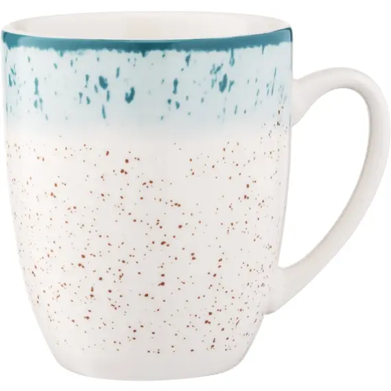 ჭიქა Ardesto Mug Siena, 360ml, porcelain, white-blue  - Primestore.ge