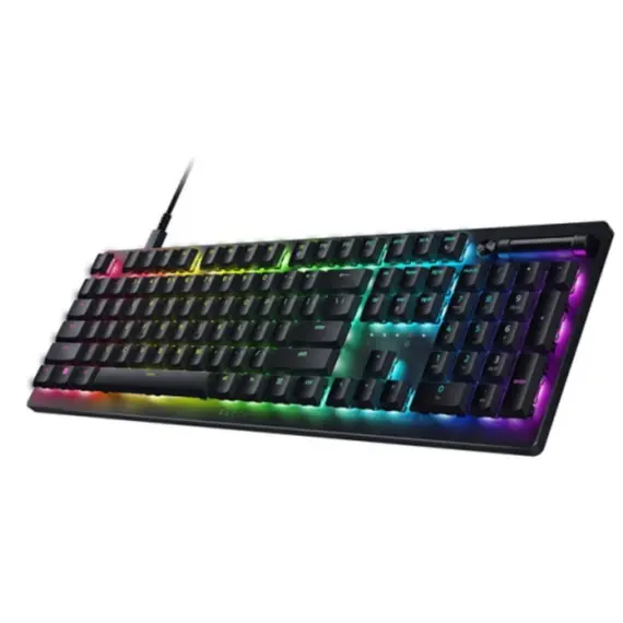 კლავიატურა Razer Keyboard mechanical DeathStalker V2 105key, Red Switch, USB-A, EN/RU, RGB, black , 2 image - Primestore.ge