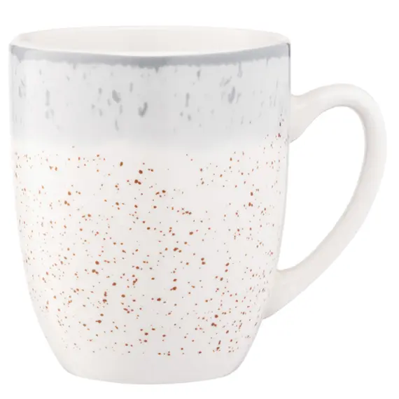 ჭიქა Ardesto Mug Siena, 360ml, porcelain, white-gray  - Primestore.ge