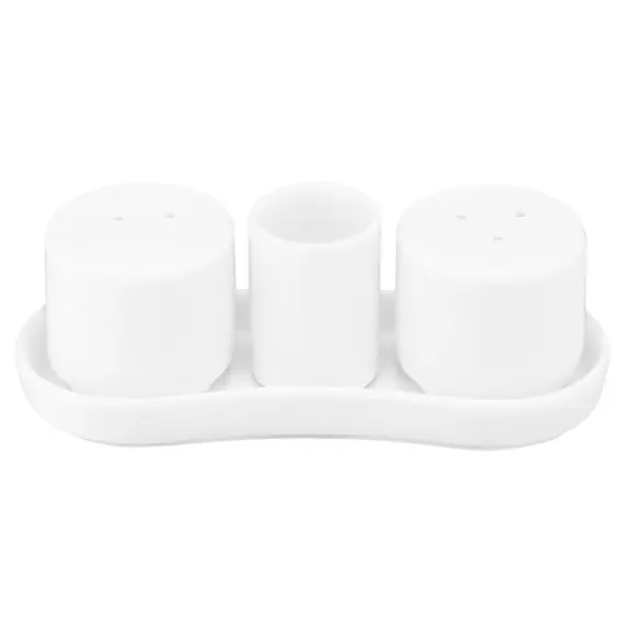 სამარილე და საპილპილე Ardesto Set for salt and pepper, 4 items, porcelain, white , 2 image - Primestore.ge