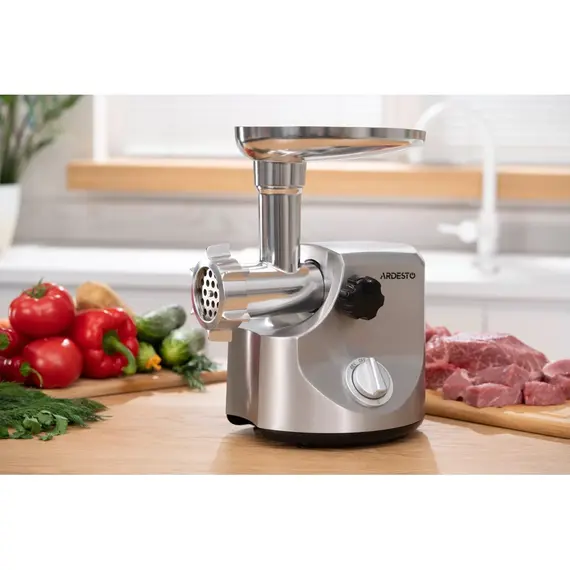 ხორცსაკეპი Ardesto MGA-3000W, 3000W, Meat Grinder, Silver , 5 image - Primestore.ge