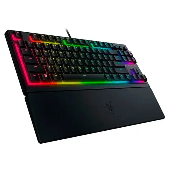 კლავიატურა Razer Keyboard mechanical Ornata V3 TKL 84key, Mecha-Membrane Switch, USB-A, EN/RU, RGB, black , 3 image - Primestore.ge