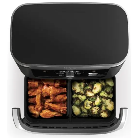 აეროგრილი Ninja AF500EU, 2470W, 10.4L, Air Fryer, Black/Silver - Primestore.ge
