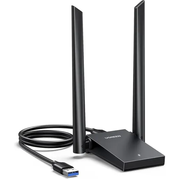 WiFi ადაპტერი UGREEN CM495 (25226), AX1800 WiFi 6 Adapter, Black  - Primestore.ge