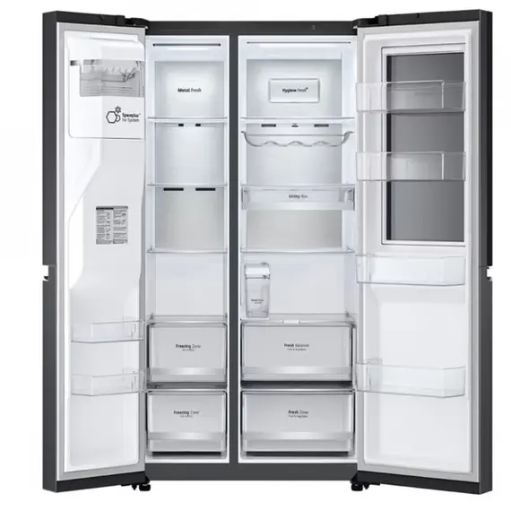 მაცივარი LG GR-X267CQEW.AMCQMER, 617L, No Frost, Refrigerator, Black - Primestore.ge