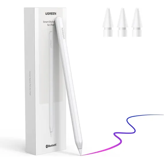 სტილუსი UGREEN LP653 (15910), Smart Stylus Pen For iPad, White - Primestore.ge