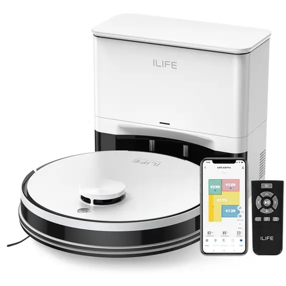 რობოტი მტვერსასრუტი Ilife A30 Pro, 5000Pa, LiDAR, Robot Vacuum Cleaner, White  - Primestore.ge