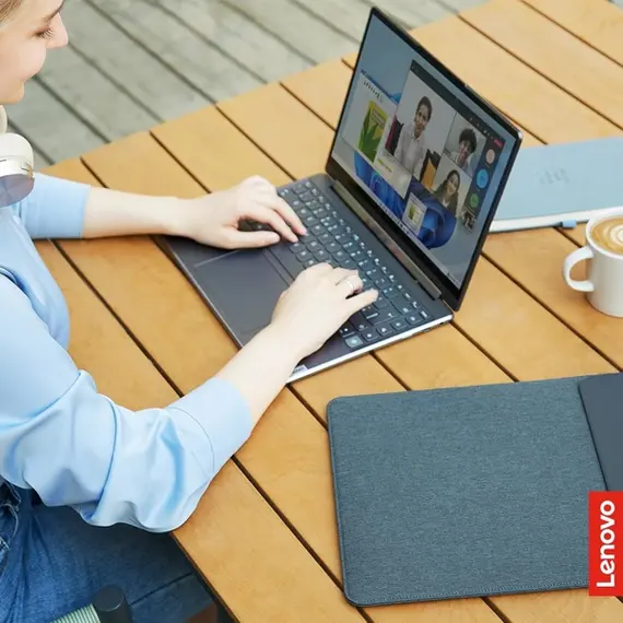 ნოუთბუქის ჩანთა Lenovo GX41K68626 Yoga, 14.5", Laptop Sleeve, Blue , 5 image - Primestore.ge