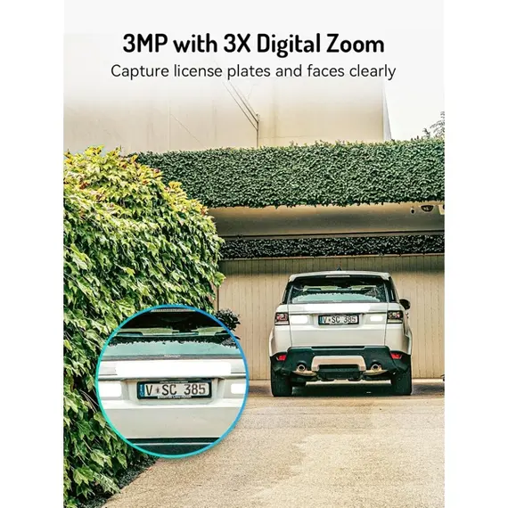 ვიდეო სათვალთვალო კამერა Blurams E20C, 3Mp, Solar Wireless 2K PTZ Security Camera, White - Primestore.ge