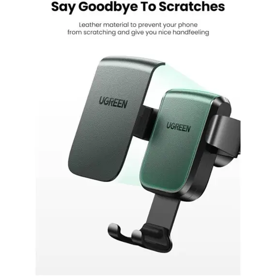 მობილურის დამჭერი UGREEN LP200 (60990B), Gravity Phone Holder With Suction Cup, Black - Primestore.ge