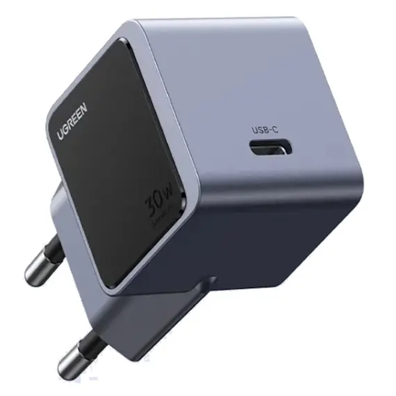 მობილურის დამტენი UGREEN X503 (35041) NExode Air, 30W, Type-C, GaNInfinity Fast Charger, Grey - Primestore.ge