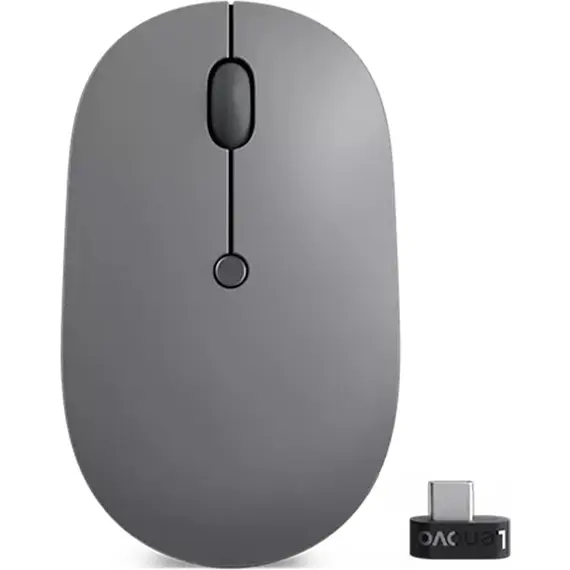 მაუსი Lenovo GY51C21210 Go, Wireless, USB-C, Mouse, Grey  - Primestore.ge