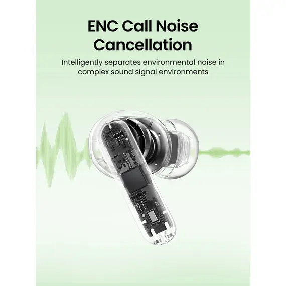 ყურსასმენი UGREEN WS207 (45110) HiTune P3, Earbuds, Wireless, Bluetooth, IPX5, White , 5 image - Primestore.ge