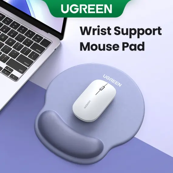მაუსპადი UGREEN LP668 (25244), Mouse Pad With Wrist Rest, S, Grey - Primestore.ge