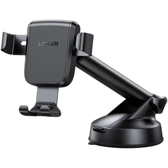 მობილურის დამჭერი UGREEN LP200 (60990B), Gravity Phone Holder With Suction Cup, Black - Primestore.ge