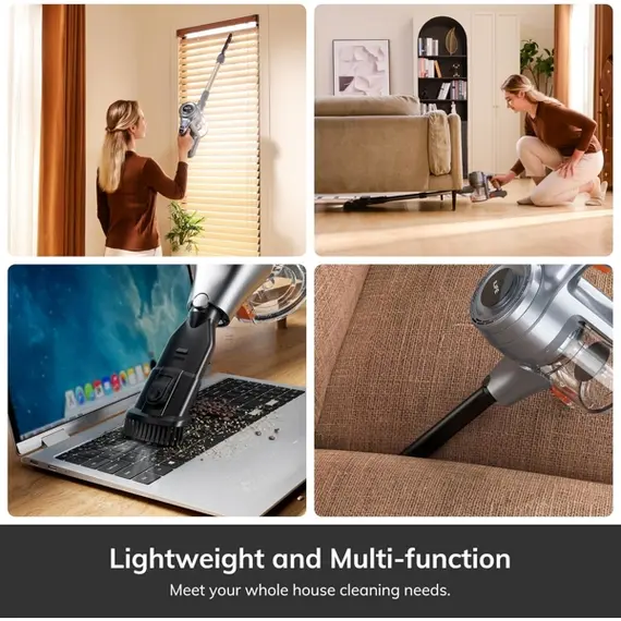 მტვერსასრუტი ILIFE H80 Cordless Stick Vacuum Cleaner Handstick 1.2L Big Dustbin 22000Pa Strong , 11 image - Primestore.ge