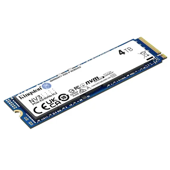 მყარი დისკი Kingston SNV3S/4000G 4TB M.2 2280 Internal PCI Express NVMe - Primestore.ge