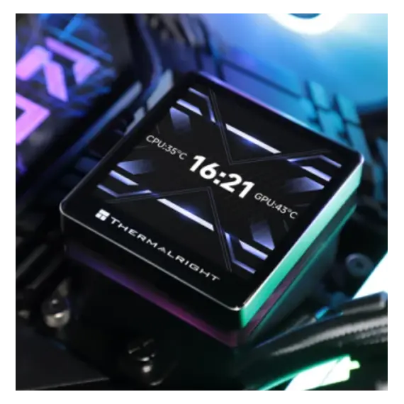 ქულერი THERMALRIGHT Grand Vision 360 ARGB BLACK CPU Universal Cooler , 4 image - Primestore.ge