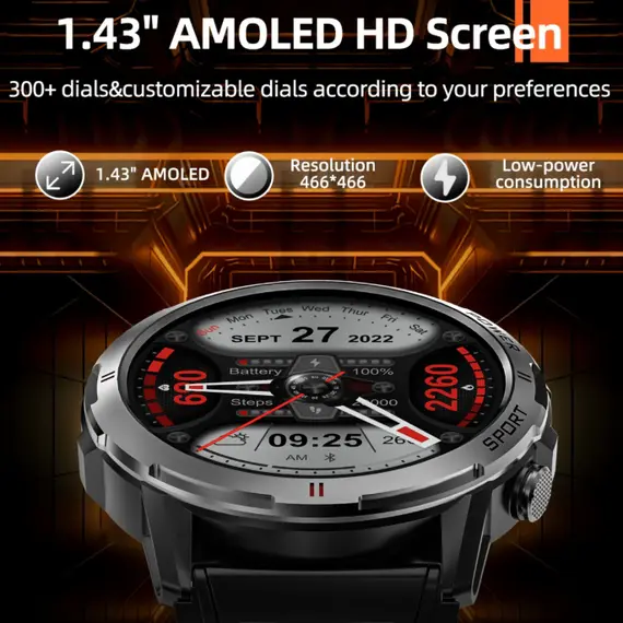 სმარტ საათი WEOFLY EXPLORER BLACK , 3 image - Primestore.ge