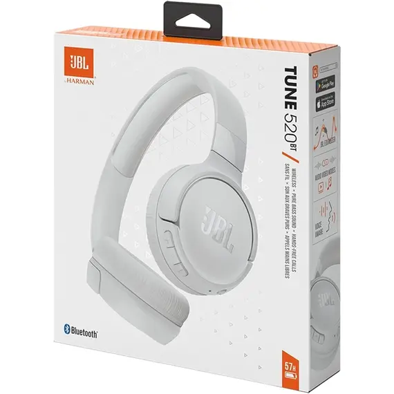 ყურსასმენი JBL TUNE 520 BT-WHITE , 5 image - Primestore.ge