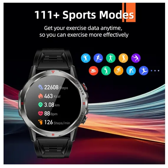 სმარტ საათი WEOFLY CONQUER BLACK , 2 image - Primestore.ge