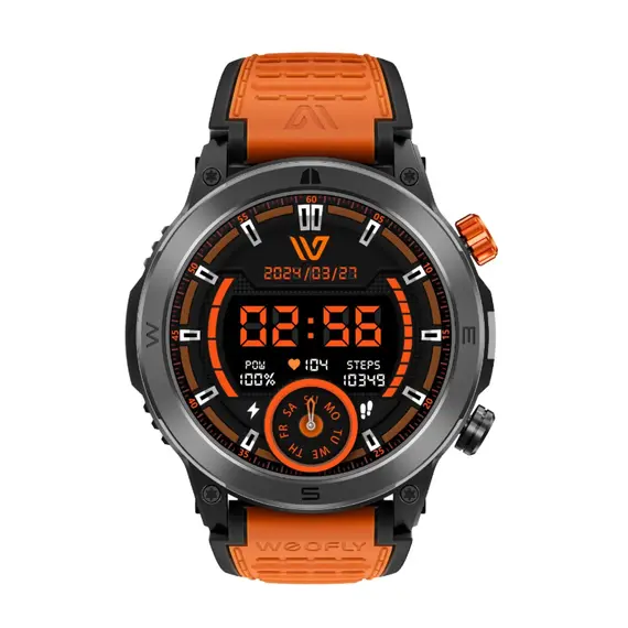 სმარტ საათი WEOFLY CONQUER ORANGE , 2 image - Primestore.ge