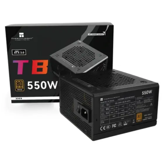 კვების ბლოკი THERMALRIGHT 550W 80 PLUS Bronze - TR-TB-550S - Primestore.ge