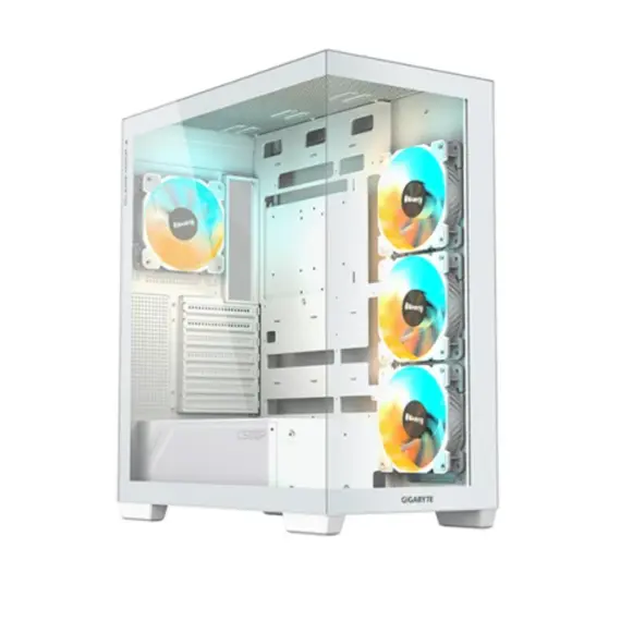 ქეისი Gigabyte C500 PANORAMIC STEALTH ICE 4x120mm ARGB Fans Mid Tower White - C500PI ST - Primestore.ge