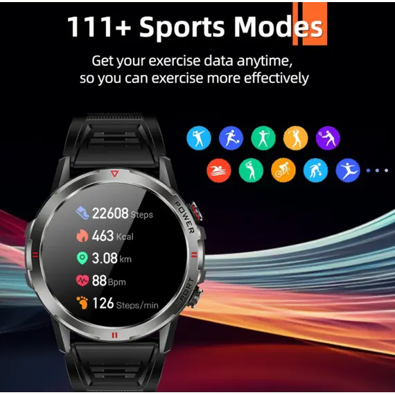 სმარტ საათი WEOFLY EXPLORER BLACK , 2 image - Primestore.ge