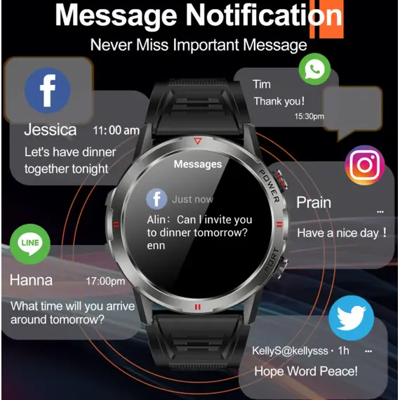 სმარტ საათი WEOFLY EXPLORER BLACK , 4 image - Primestore.ge