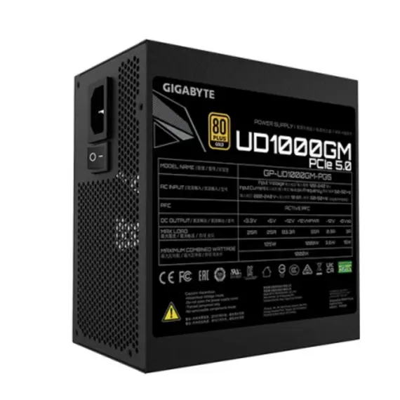 კვების ბლოკი Gigabyte UD1000GM 1000W 80 PLUS Gold ATX 12V - GP-UD1000GM PG5 , 3 image - Primestore.ge