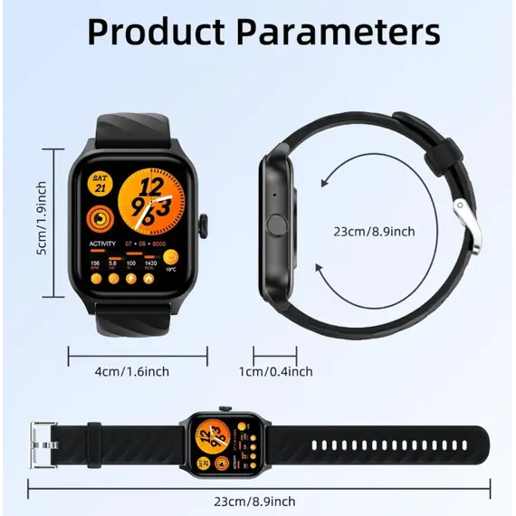 სმარტ საათი WEOFLY ACTIVE BLACK , 5 image - Primestore.ge